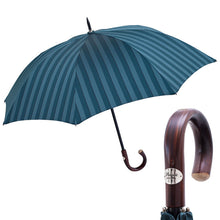 Load image into Gallery viewer, Pasotti Umbrella - Striped Umbrella, Chestnut Handle