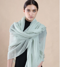 Load image into Gallery viewer, Cashmere Luxe Scarf Celadon