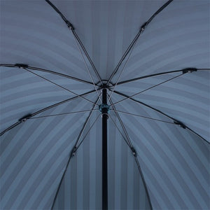 Pasotti Umbrella - Striped Umbrella, Chestnut Handle