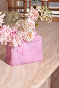 Handbag Vase - Buttercream