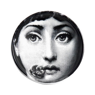 Fornasetti  - Round ashtray Tema e Variazioni n°137 b/w