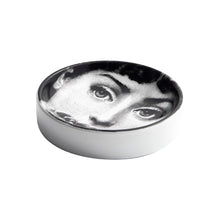 Load image into Gallery viewer, Fornasetti  - Round ashtray Tema e Variazioni n°137 b/w