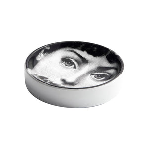 Fornasetti  - Round ashtray Tema e Variazioni n°137 b/w