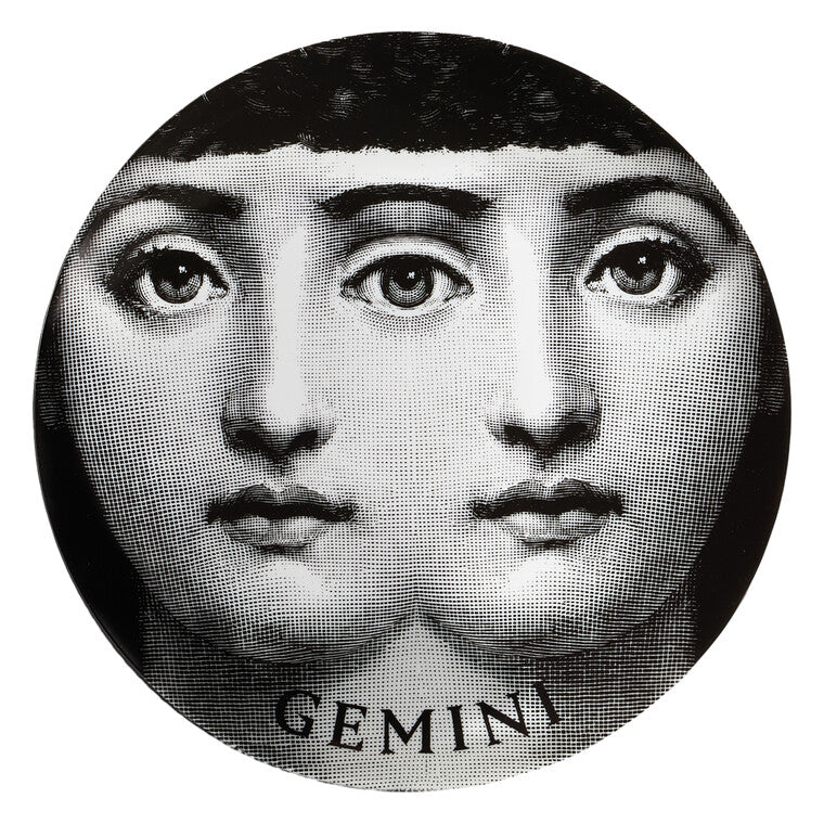 Fornasetti Wall Plate #350 Gemini