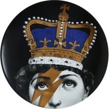 Load image into Gallery viewer, Fornasetti Wall Plate #389 Gold/Blue