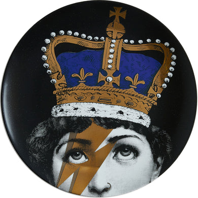 Fornasetti Wall Plate #389 Gold/Blue