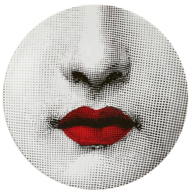 Fornasetti Wall Plate #397 Red