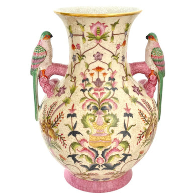 Garden Porcelain Vase - Bird Handles