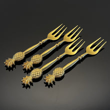 Load image into Gallery viewer, Brass Pineapple Forks