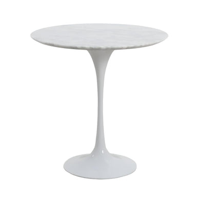 Italian Carrera Marble Top Side Table