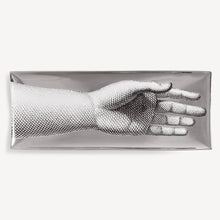 Load image into Gallery viewer, Fornasetti - Rectangular tray Mano white/black/platinum