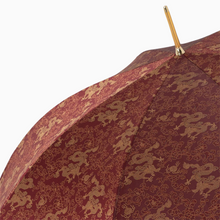 Load image into Gallery viewer, Golden Dragons Burgundy Umbrella