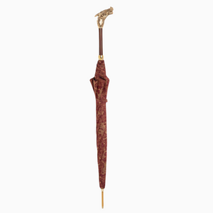 Golden Dragons Burgundy Umbrella