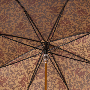 Golden Dragons Burgundy Umbrella