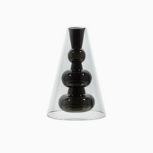 Load image into Gallery viewer, Tom Dixon Bump Vase Cone Black