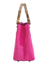 Load image into Gallery viewer, Ortigia - Velvet Bamboo Bag Pink