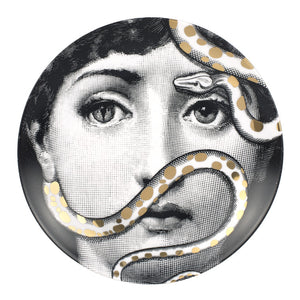 Fornasetti Wall Plate #383 Gold
