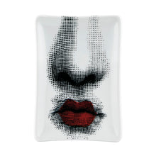 Load image into Gallery viewer, Fornasetti - Rectangular Bacio Tray - Red