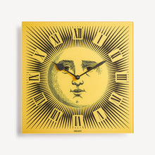 Load image into Gallery viewer, Fornasetti Wall Clock Sole - Yellow Sun
