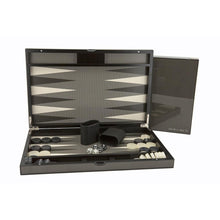 Load image into Gallery viewer, Dal Rossi Carbon Fibre Finish 18&quot; Backgammon Set
