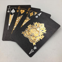 Load image into Gallery viewer, Playing Cards - Black, Gold &amp; Silver